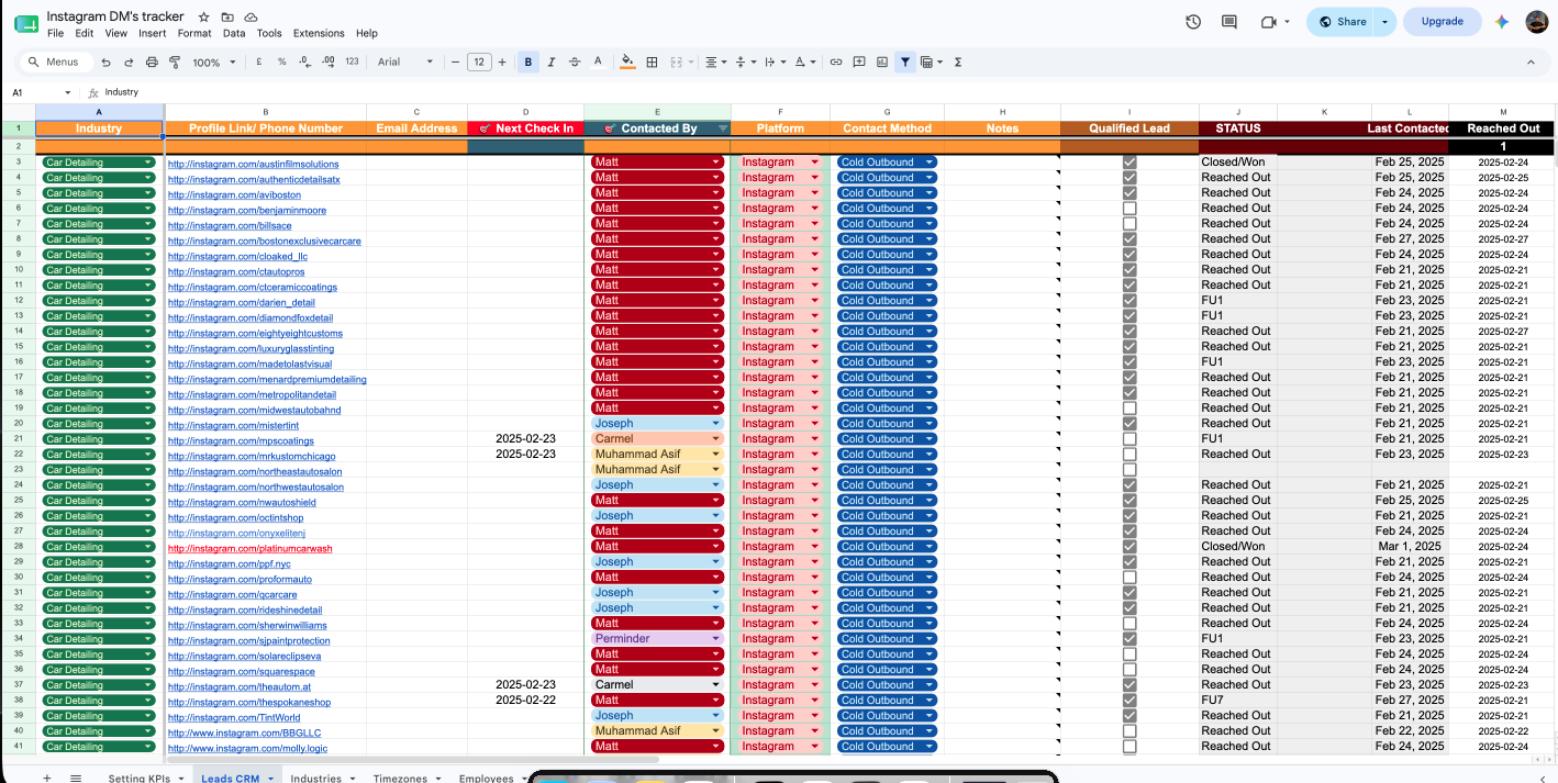 Before I made Inflowave, we used this google sheet to combine ads, outreach and sales data but now...